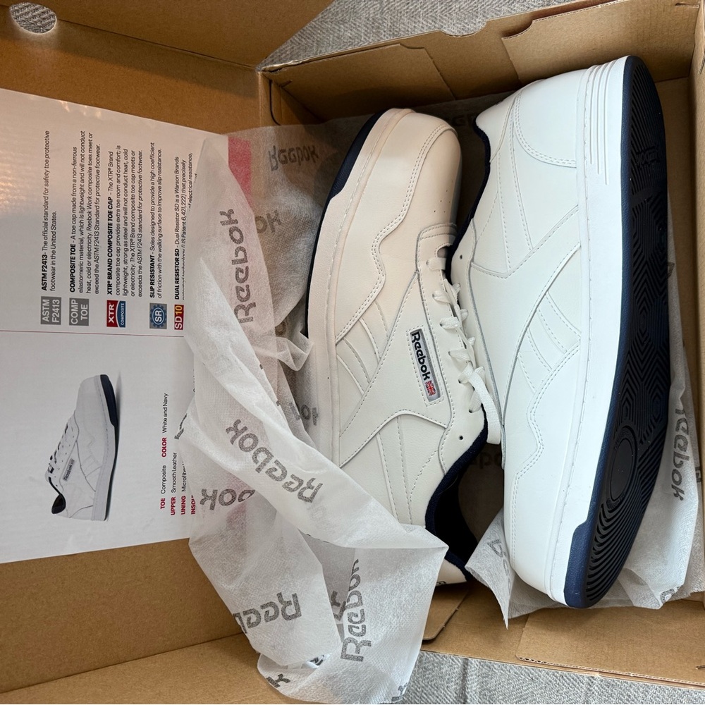 Reebok Men's White Sneakers 15EE wide